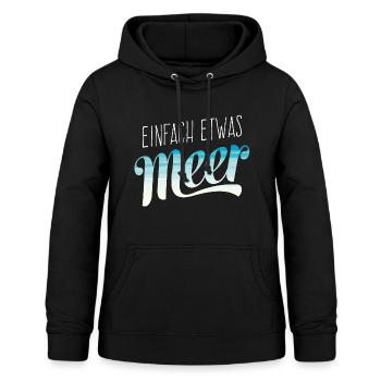 Cooles Meer Strand Sommer Sonne Urlaub Geschenk - Frauen Hoodie - Schwarz - Vorne - AI Model Female 172 light (172cm)