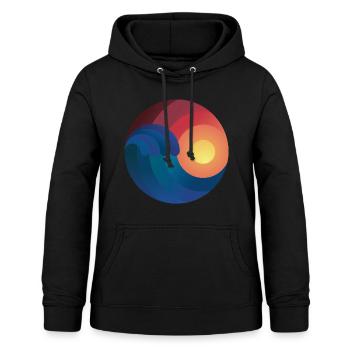 Surfer Ozean Wellenreiten Geschenk Welle shaka - Frauen Hoodie - Schwarz - Vorne - AI Model Female 172 light (172cm)