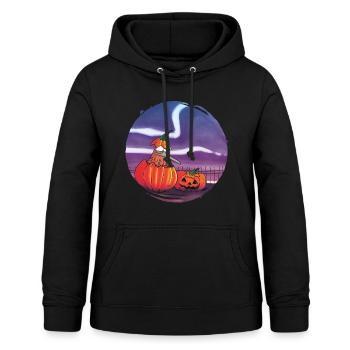 Kiwi Halloween - Frauen Hoodie - Schwarz - Vorne - AI Model Female 172 light (172cm)