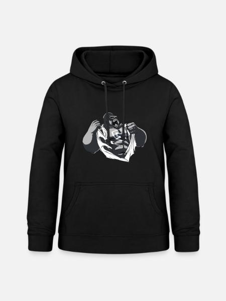 Maes Armee-Affe - Frauen Hoodie - Schwarz