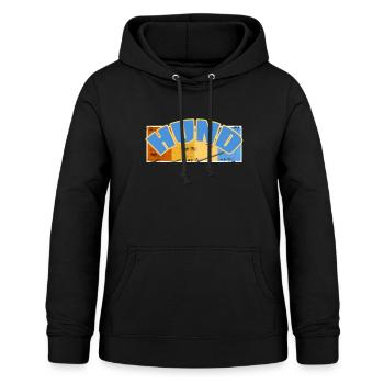 Hund Scratch - Frauen Hoodie - Schwarz - Vorne - AI Model Female 172 light (172cm)