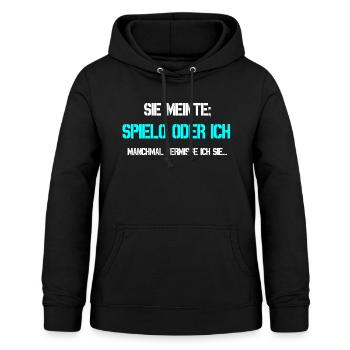 Spielo 140 Casino Glücksspiel Zocken - Frauen Hoodie - Schwarz - Vorne - AI Model Female 172 light (172cm)