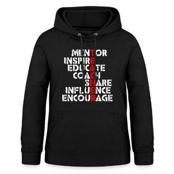 Lehrer Lehrerin Schule Beruf Ausbildung Ferien - Frauen Hoodie - Schwarz - Vorne - AI Model Female 172 light (172cm)