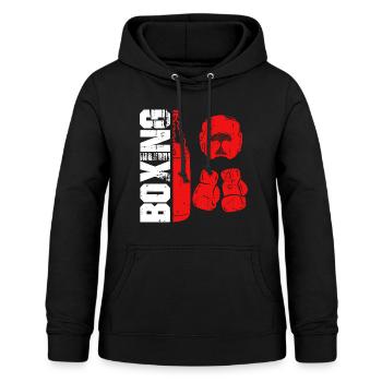 Boxen Sparring Sport Hobby Boxhandschuh Boxsack - Frauen Hoodie - Schwarz - Vorne - AI Model Female 172 light (172cm)