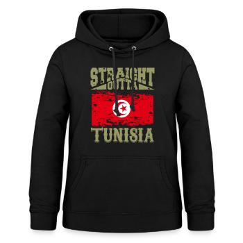 Tunesier Geschenk Tunesien Tunesierin Tunesisch - Frauen Hoodie - Schwarz - Vorne - AI Model Female 172 light (172cm)