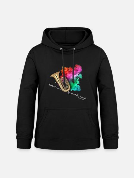 Tuba - Frauen Hoodie - Schwarz