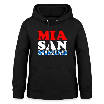 Mia San Mimimi Anti Bayern Humor Geschenk - Frauen Hoodie - Schwarz - Vorne - AI Model Female 172 light (172cm)