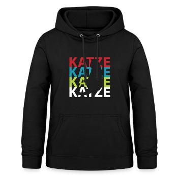 Katze Katzen - Frauen Hoodie - Schwarz - Vorne - AI Model Female 172 light (172cm)