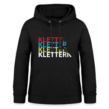 Klettern Kletterer - Frauen Hoodie - Schwarz - Vorne - AI Model Female 172 light (172cm)