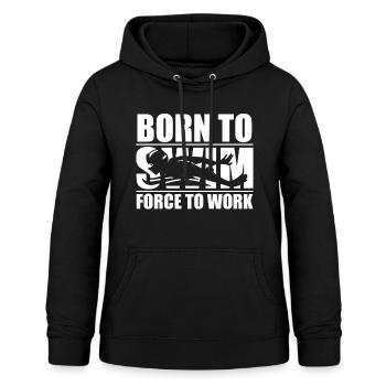 swim - Women's Hoodie - black - Front - AI Model Female 172 light (172cm)