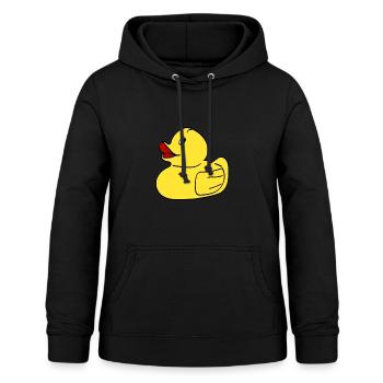 Badeente/Quietscheente - Frauen Hoodie - Schwarz - Vorne - AI Model Female 172 light (172cm)