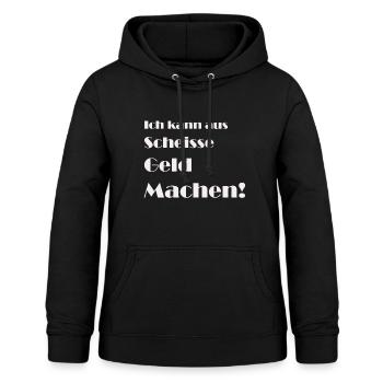 Geld - Frauen Hoodie - Schwarz - Vorne - AI Model Female 172 light (172cm)