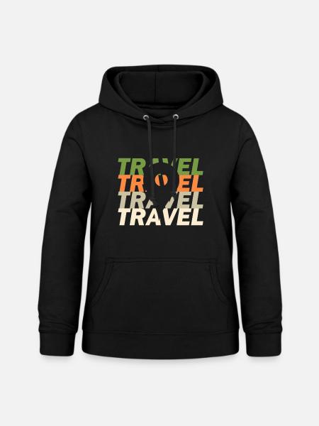 Reisen - Frauen Hoodie - Schwarz
