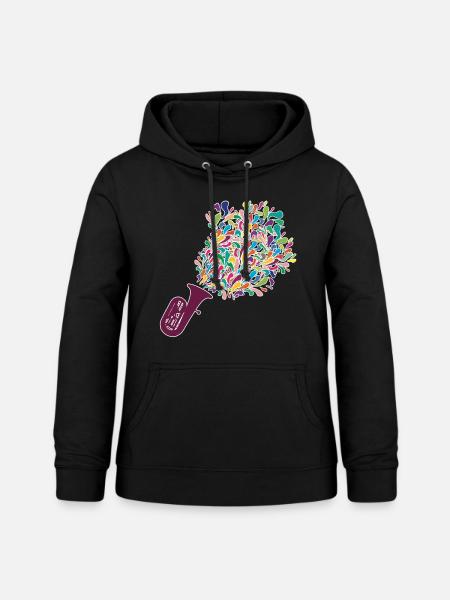 Tuba - Frauen Hoodie - Schwarz