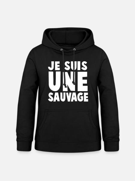 Ich bin ein WILD - Frauen Hoodie - Schwarz