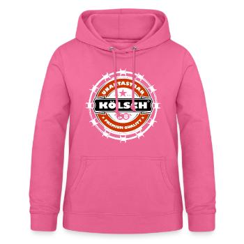 Unantastbar Kölsch - Frauen Hoodie - Pink - Vorne - AI Model Female 172 light (172cm)