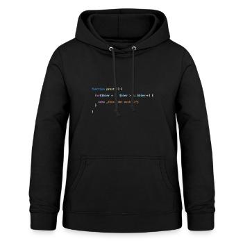 Prost Bier Nerd Code Geschenk - Frauen Hoodie - Schwarz - Vorne - AI Model Female 172 light (172cm)