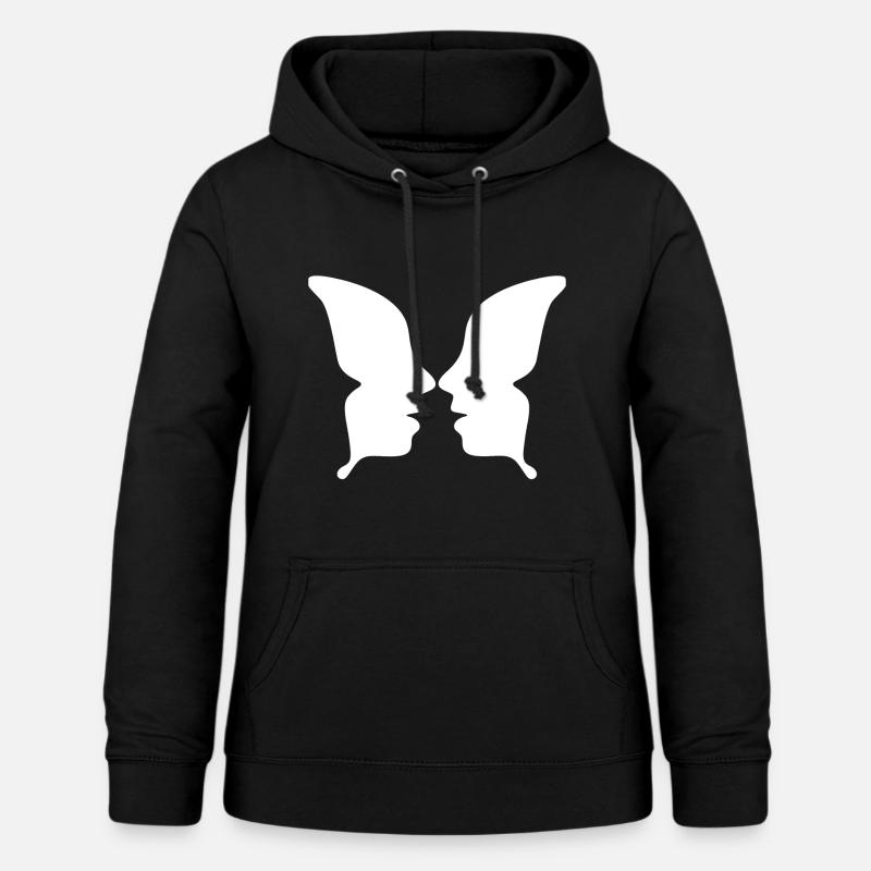 Papillon - Sweat à capuche Femme - noir