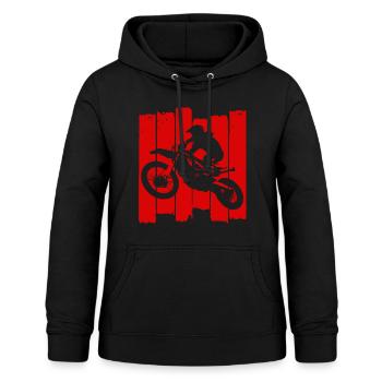 Bretter mit Motocross Design - Frauen Hoodie - Schwarz - Vorne - AI Model Female 172 light (172cm)