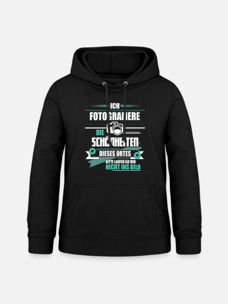 Ich fotografiere - Frauen Hoodie - Schwarz