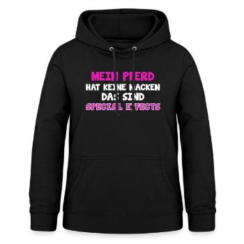 Pferdesprüche TShirt Pferd Reitersprüche Geschenk - Frauen Hoodie - Schwarz - Vorne - AI Model Female 172 light (172cm)