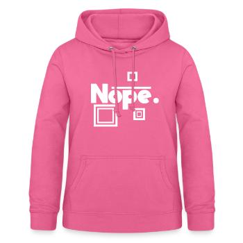 Nope, just say it with style! Party-shirt - Frauen Hoodie - Pink - Vorne - AI Model Female 172 light (172cm)