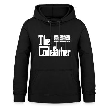 Codefather - Frauen Hoodie - Schwarz - Vorne - AI Model Female 172 light (172cm)