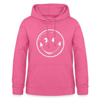 Devil emoticon icon gift - Women's Hoodie - pink - Front - AI Model Female 172 light (172cm)