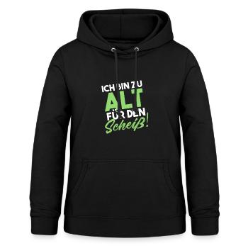 Trop vieux - Sweat à capuche Femme - noir - Devant - AI Model Female 172 light (172cm)