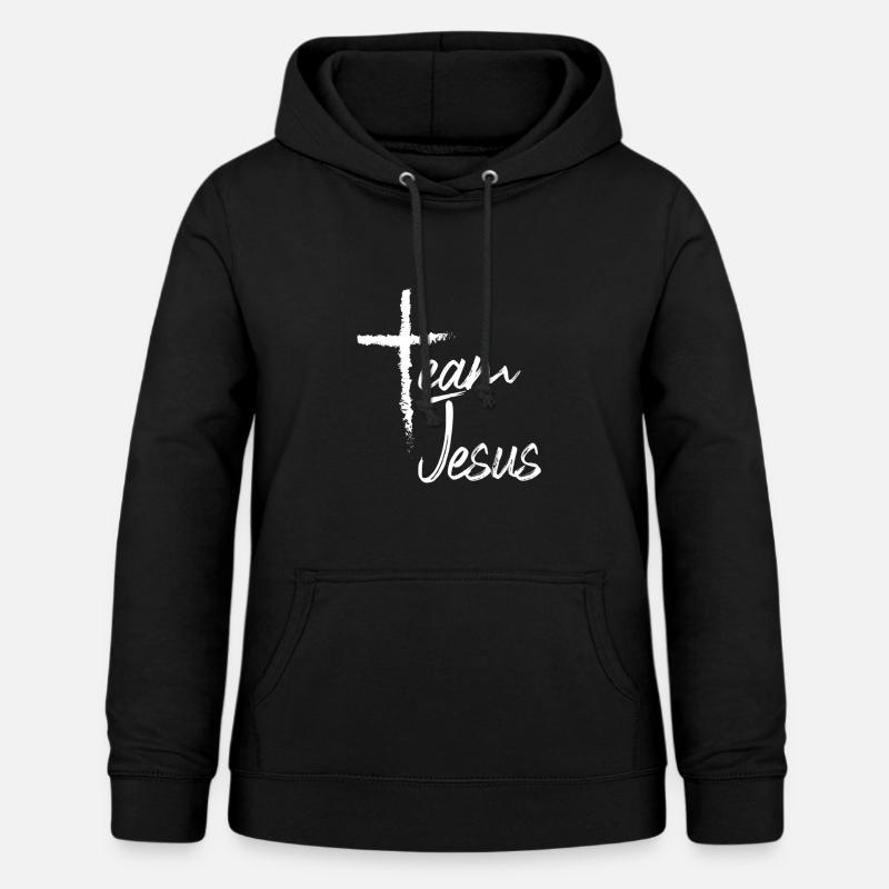 Équipe Jesus Cross - Sweat à capuche Femme - noir