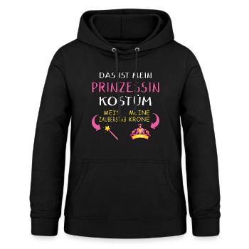 Karneval Fasching Prinzessin Kostüm Geschenkidee - Frauen Hoodie - Schwarz - Vorne - AI Model Female 172 light (172cm)