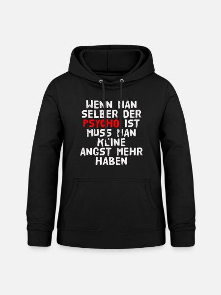PSYCHO - Frauen Hoodie - Schwarz