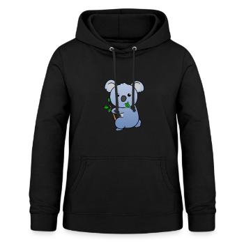 Koala - Sweat à capuche Femme - noir - Devant - AI Model Female 172 light (172cm)