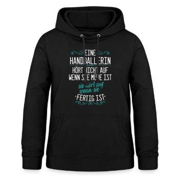 Handball Handballerin Handballspieler Spruch - Frauen Hoodie - Schwarz - Vorne - AI Model Female 172 light (172cm)