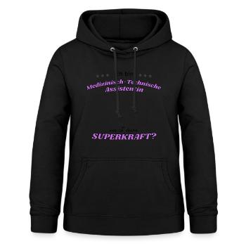 MTA superkraft Mikroskop - Frauen Hoodie - Schwarz - Vorne - AI Model Female 172 light (172cm)