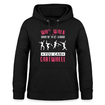 Turnen Turner Bodenturnen Geräteturnen Spruch - Frauen Hoodie - Schwarz - Vorne - AI Model Female 172 light (172cm)