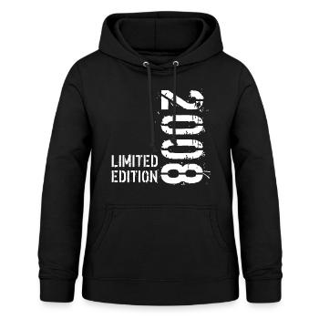 LIMITIERTE EDITION 2008 - Frauen Hoodie - Schwarz - Vorne - AI Model Female 172 light (172cm)
