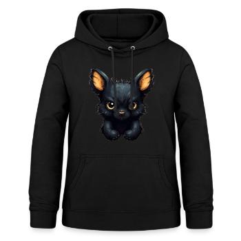 Super mignon Dog style rétro - Sweat à capuche Femme - noir - Devant - AI Model Female 172 light (172cm)