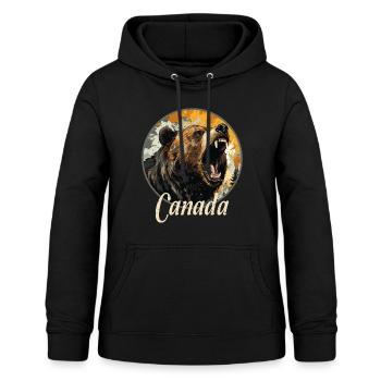 CANADA - Sweat à capuche Femme - noir - Devant - AI Model Female 172 light (172cm)