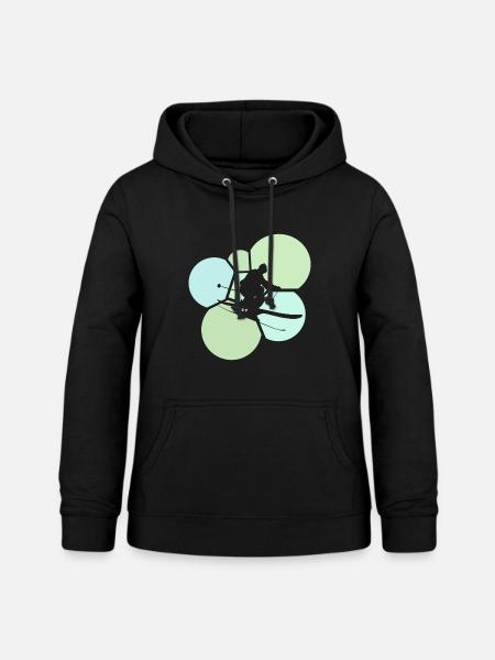 Ski Freeride Schnee - Frauen Hoodie - Schwarz