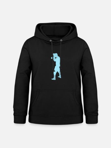 Striking Boxing Puncher - Frauen Hoodie - Schwarz