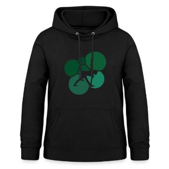 Yoga Mantra Pilates Sonnengruss - Frauen Hoodie - Schwarz - Vorne - AI Model Female 172 light (172cm)