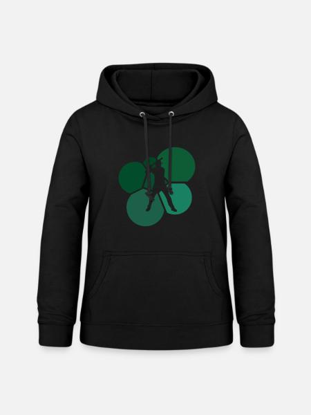 Baseball Batting Fielding Bat - Frauen Hoodie - Schwarz