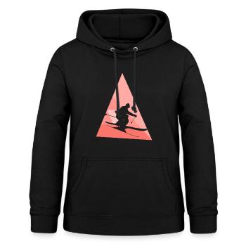 Ski Schnee Schifoan Schifahren - Frauen Hoodie - Schwarz - Vorne - AI Model Female 172 light (172cm)