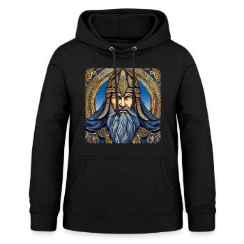 Proud Viking - Women's Hoodie - black - Front - AI Model Female 172 light (172cm)