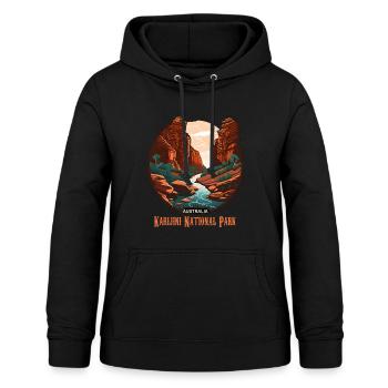 Karijini National Park - Frauen Hoodie - Schwarz - Vorne - AI Model Female 172 light (172cm)