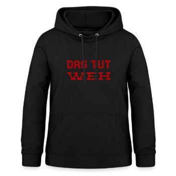 wie peinlich - Frauen Hoodie - Schwarz - Vorne - AI Model Female 172 light (172cm)