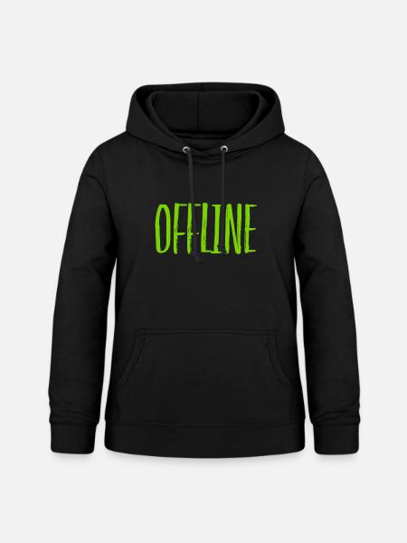 offline ist spitze - Frauen Hoodie - Schwarz