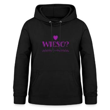 was ist der Grund? - Frauen Hoodie - Schwarz - Vorne - AI Model Female 172 light (172cm)