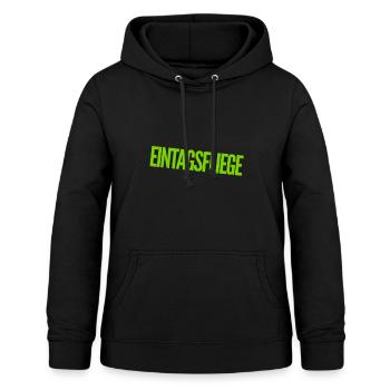berühmt für einen Tag - Frauen Hoodie - Schwarz - Vorne - AI Model Female 172 light (172cm)